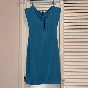 Fashion nova baby blue dress